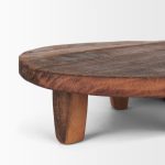 Iza Medium Brown Wooden Riser (Set of 2)