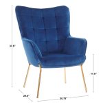 Izzy Black Metal Camel Faux Leather Lounge Chair Ottoman