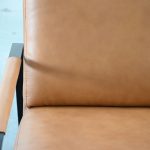 JAMESON Leather Lounge Chair Black Powder Coated Legs 12 JAMESON Leather Lounge Chair Black Powder Coated Legs