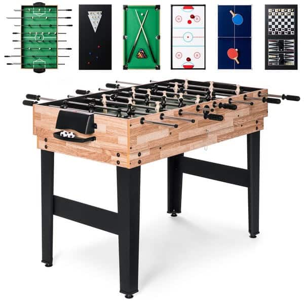 10-in-1 Multi-Game Table Pool Foosball Ping Pong Chess (Set)