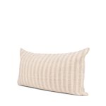 Jace Cream w/ Beige Stripe Lumbar Decorative Pillow Cover