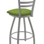 Jackie 36-Inch Extra-Tall Bar Stool with Anodized Nickel Finish and Canter Kiwi Green Seat 7 Jackie 36-Inch Extra-Tall Bar Stool with Anodized Nickel Finish and Canter Kiwi Green Seat