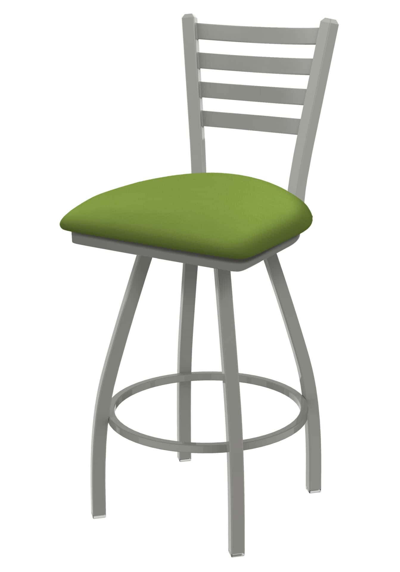 Jackie 36-Inch Extra-Tall Bar Stool with Anodized Nickel Finish and Canter Kiwi Green Seat 1 Jackie 36-Inch Extra-Tall Bar Stool with Anodized Nickel Finish and Canter Kiwi Green Seat
