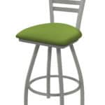 Jackie 36-Inch Extra-Tall Bar Stool with Anodized Nickel Finish and Canter Kiwi Green Seat 6 Jackie 36-Inch Extra-Tall Bar Stool with Anodized Nickel Finish and Canter Kiwi Green Seat