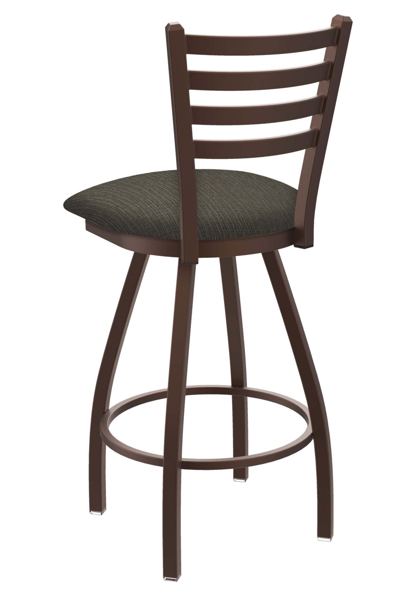 Jackie 30-Inch Bar Stool with Bronze Finish and Graph Chalice Seat 2 Jackie 30-Inch Bar Stool with Bronze Finish and Graph Chalice Seat - Image 2
