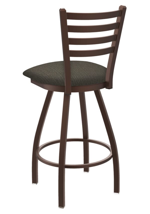 Jackie 25 Inch Counter Stool with Bronze Finish and Graph Chalice Seat 1