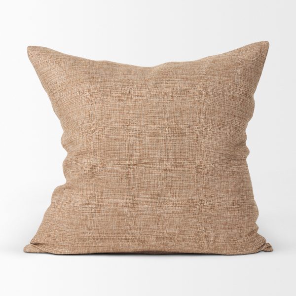 Jacklyn Brown Linen Square Decorative Pillow Cover 5