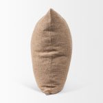 Jacklyn Brown Linen Square Decorative Pillow Cover
