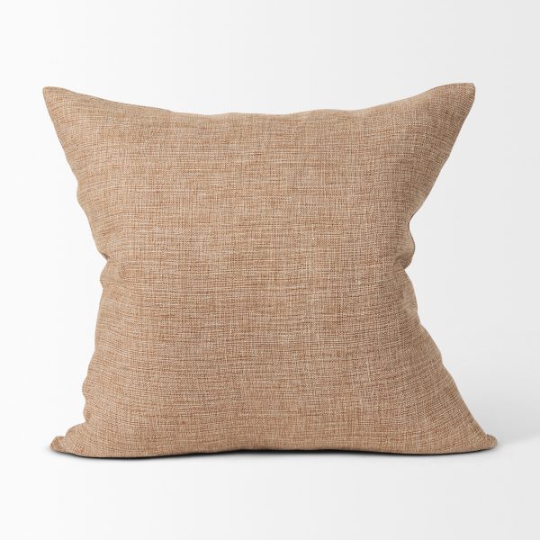 Jacklyn Brown Linen Square Decorative Pillow Cover 7