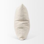 Jacklyn Cream Linen Square Decorative Pillow Cover