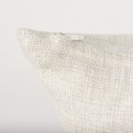 Jacklyn Cream Linen Square Decorative Pillow Cover