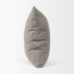 Jacklyn Grey Linen Square Decorative Pillow Cover
