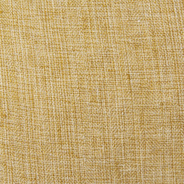 Jacklyn Mustard Linen Square Decorative Pillow Cover 7