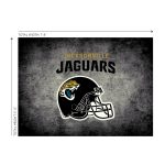 Jacksonville Jaguars 6x8 Distressed Officially Licensed NFL Area Rug