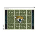 Jacksonville Jaguars 6x8 Football Field Area Rug