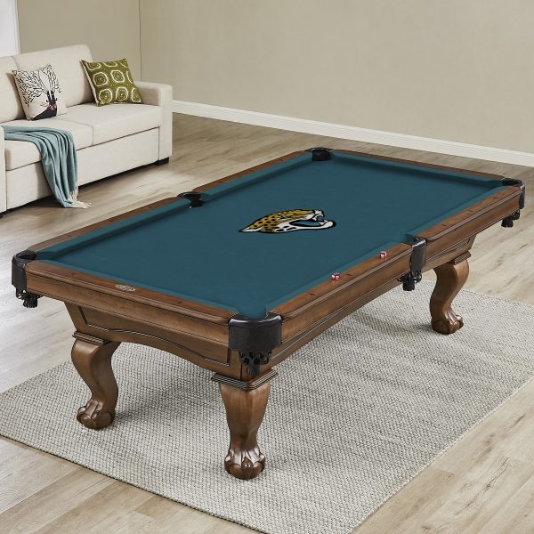 Jacksonville Jaguars 8 ft Polyester Anti Friction Billiard Cloth 1