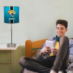 Jacksonville Jaguars Chrome USB Charging Lamp with Changeable Shade