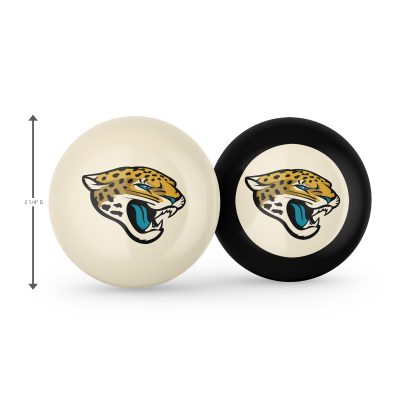 Jacksonville Jaguars Grade A Polyester Logo Billiard Balls