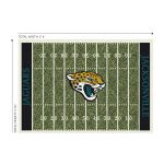 Jacksonville Jaguars Homefield 4x6 Football Field Area Rug