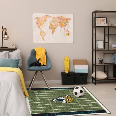 Jacksonville Jaguars Homefield 4x6 Football Field Area Rug