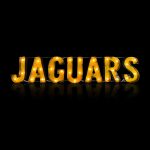 Jacksonville Jaguars Recycled Metal Lighted Wordmark Logo Sign