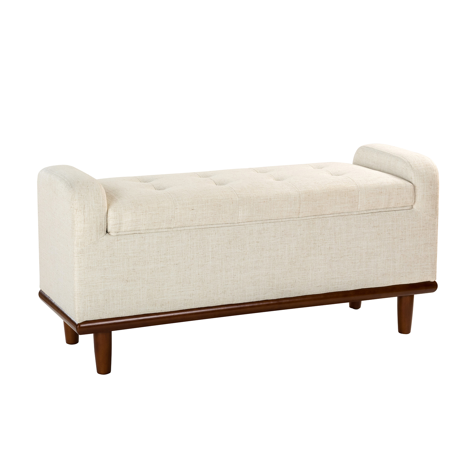 Jason Ivory Tufted Storage Bench 2 Jason Ivory Tufted Storage Bench - Image 2