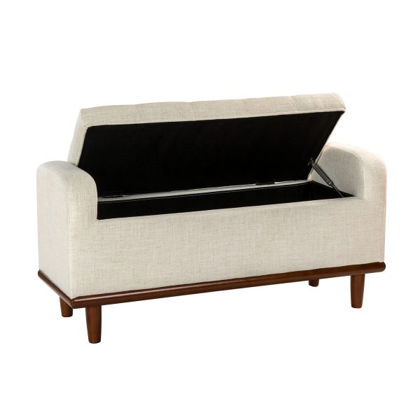 Jason Ivory Tufted Storage Bench 2