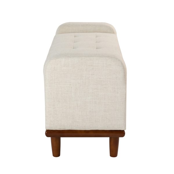 Jason Ivory Tufted Storage Bench 3