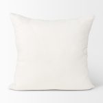 Jayden Cream w/ Merlot Print Linen Square Decorative Pillow Cover