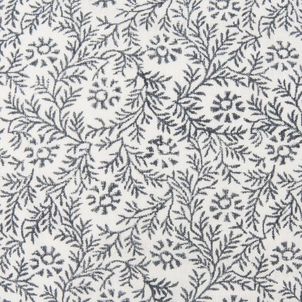 Jayne Cream w Indigo Print Linen Lumbar Decorative Pillow Cover 6