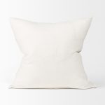 Jenna Cream w/ Black Print Linen Square Decorative Pillow Cover