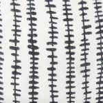 Jenna Cream w/ Black Print Linen Square Decorative Pillow Cover