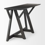 Jennings 54.0L x 16.0W x 29.5H Dark Brown Wood Console Table
