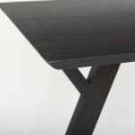 Jennings 54.0L x 16.0W x 29.5H Dark Brown Wood Console Table