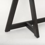 Jennings 54.0L x 16.0W x 29.5H Dark Brown Wood Console Table