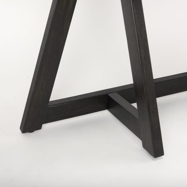 Jennings 54.0L x 16.0W x 29.5H Dark Brown Wood Console Table 8
