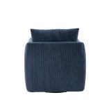 Jerry Navy Corduroy 360° Swivel Accent Chair 10 Jerry Navy Corduroy 360° Swivel Accent Chair