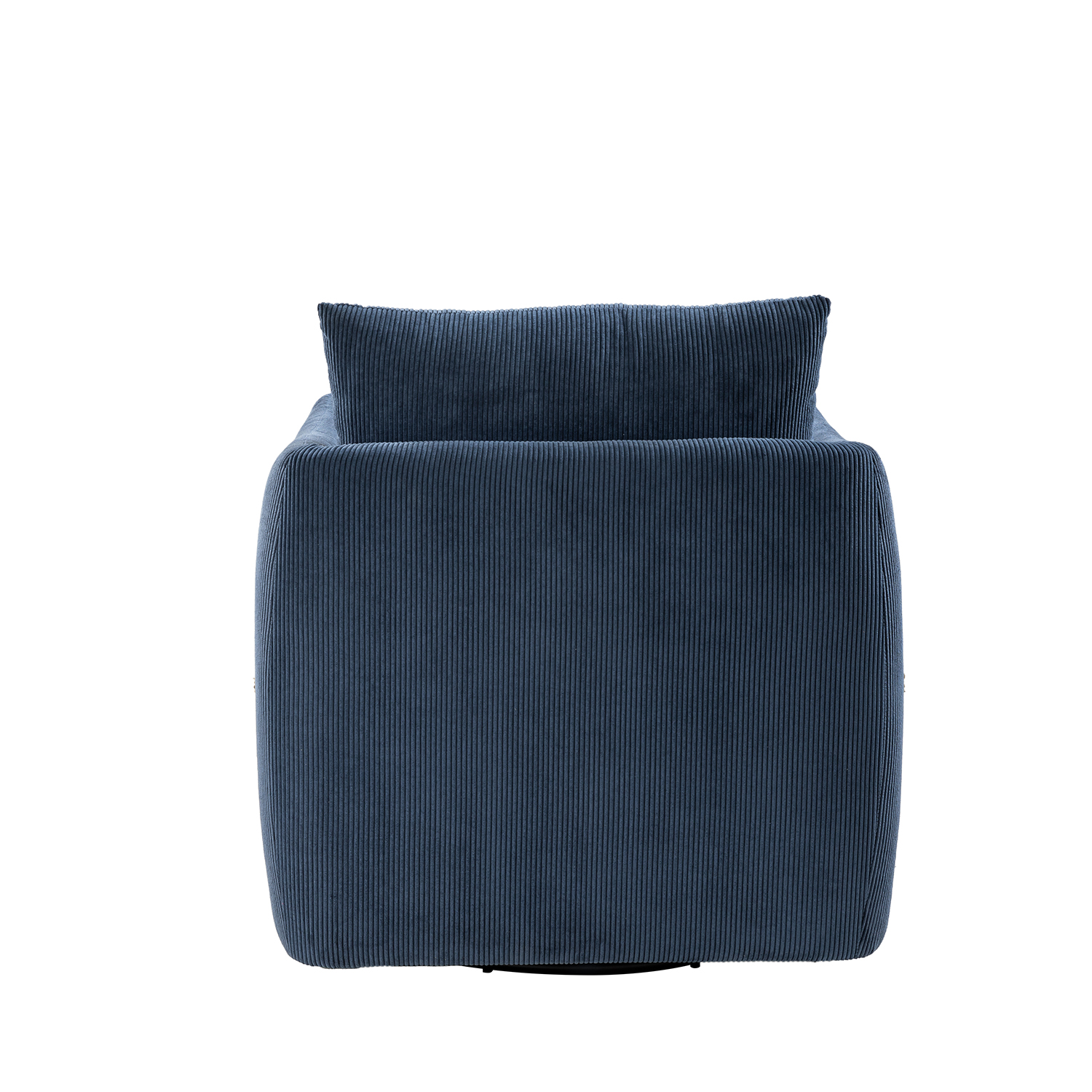 Jerry Navy Corduroy 360° Swivel Accent Chair 5 Jerry Navy Corduroy 360° Swivel Accent Chair - Image 5