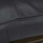 Jessie 55L x 16W Black Leather Seat W/Gold Metal Base Accent Bench