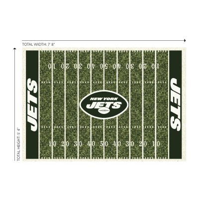 Jets 6x8 Homefield Football Field Area Rug Officially Licensed