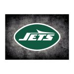 Jets Distressed 4x6 Area Rug Officially Licensed NFL