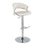 Jie Chrome and White Contemporary Swivel Barstools (Set of 2) 17 Jie Chrome and White Contemporary Swivel Barstools (Set of 2)