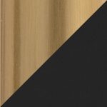 Jie Glam Black Faux Leather Contemporary Dining Chairs Gold (Set of 2)