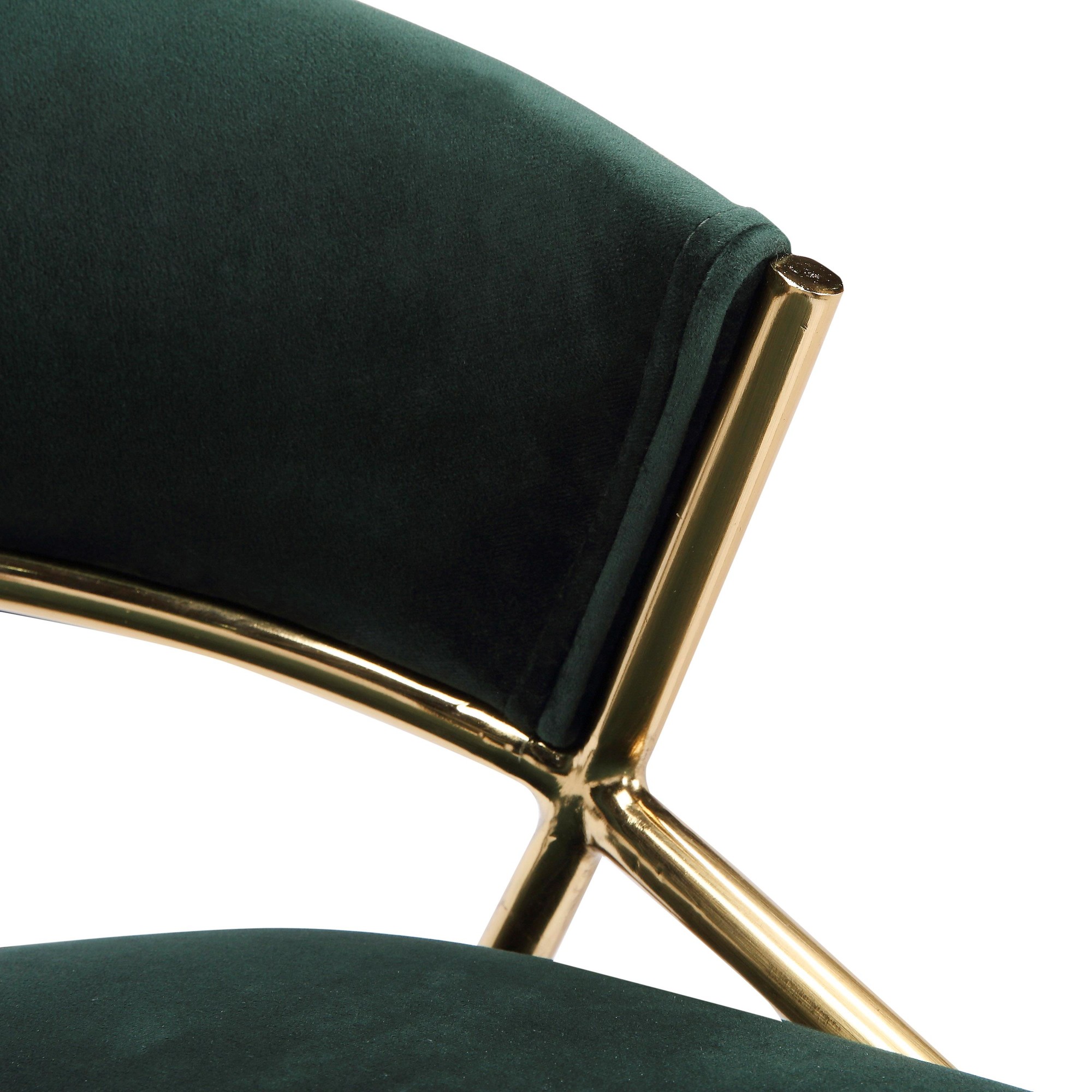 Jie Glam Green Velvet Gold Counter Stools (Set of 2) 15 Jie Glam Green Velvet Gold Counter Stools (Set of 2) - Image 15