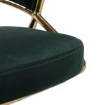 Jie Glam Green Velvet Gold Counter Stools (Set of 2) 33 Jie Glam Green Velvet Gold Counter Stools (Set of 2)