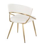 Jie Gold Faux Leather Contemporary Dining Chairs (Set of 2) 17 Jie Gold Faux Leather Contemporary Dining Chairs (Set of 2)