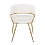 Jie Gold Faux Leather Contemporary Dining Chairs (Set of 2) 18 Jie Gold Faux Leather Contemporary Dining Chairs (Set of 2)