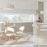 Jie Gold Metal Cream Velvet Swivel Counter Stool (Set of 2) 24 Jie Gold Metal Cream Velvet Swivel Counter Stool (Set of 2)