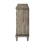 Jochen Grey Farmhouse Sideboard with Diamond Pattern Doors