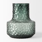 Jolene Short Green Glass Vase